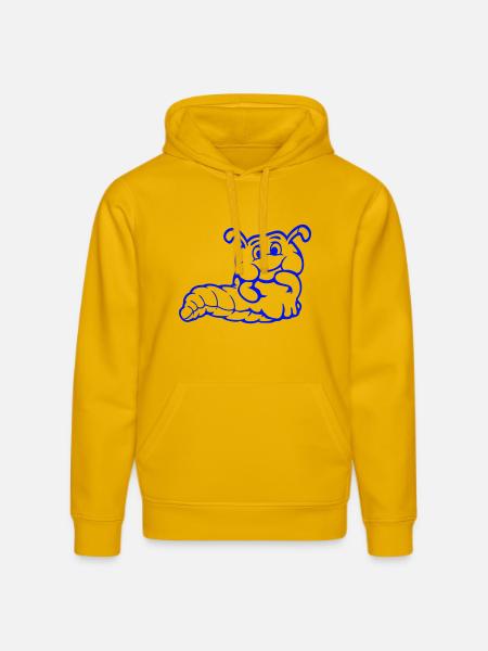 Chenille Ver Timide Amicale Curieux - Sweat à capuche bio DRUMMER Stanley/Stella Unisexe - jaune spectre