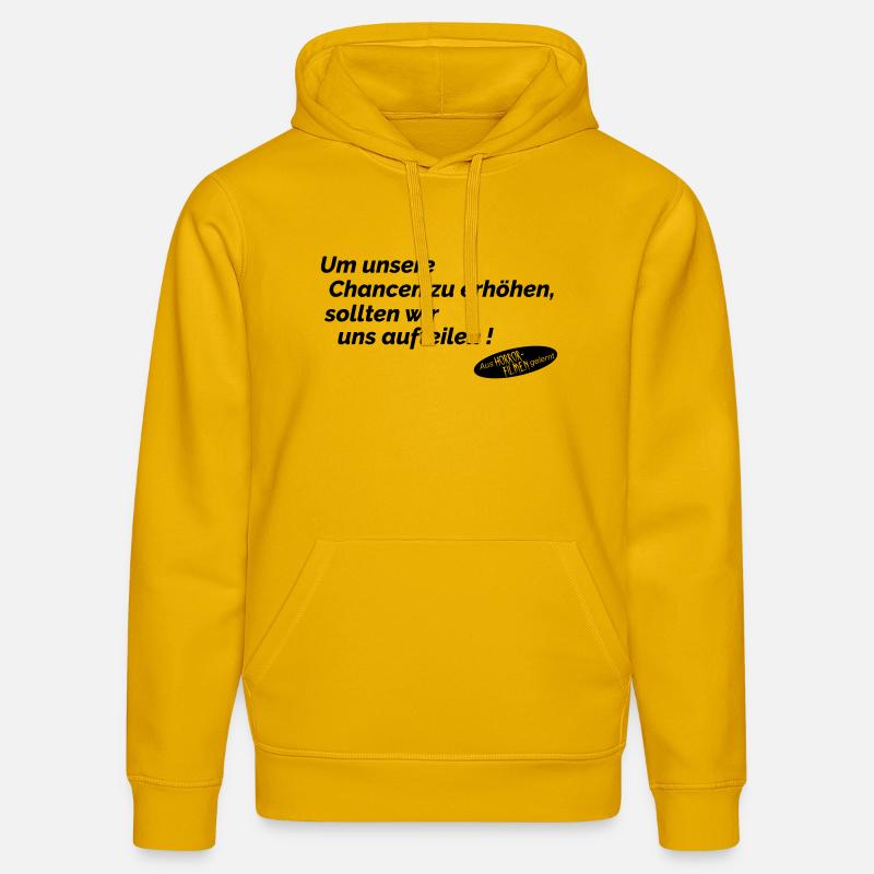 Augmenter les opportunités - Sweat à capuche bio DRUMMER Stanley/Stella Unisexe - jaune spectre