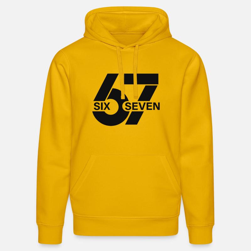 Sei sette meme - Felpa con cappuccio ecologica unisex DRUMMER di Stanley/Stella - giallo ambra