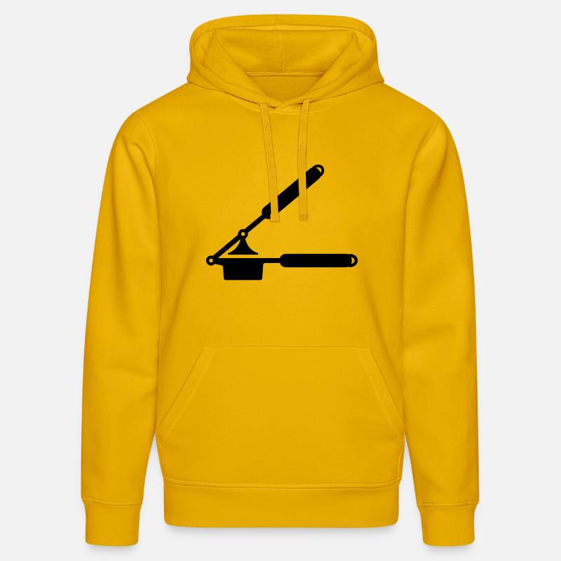 Knoblauch Presse oder Spätzle Presse - Stanley/Stella Unisex Bio-Hoodie DRUMMER  - Spektralgelb