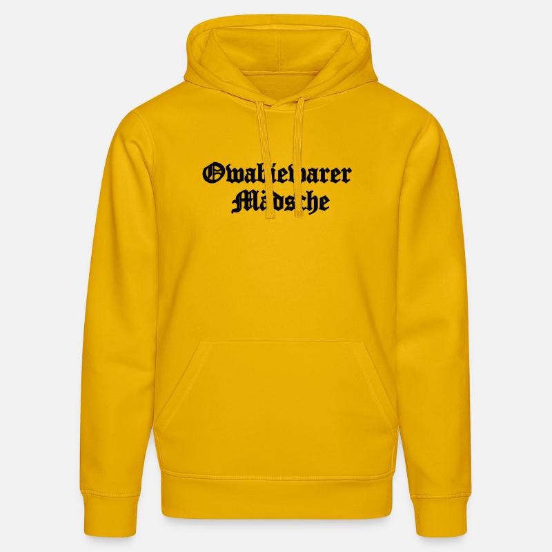 owabiewarer_maedsche - Sweat à capuche bio DRUMMER Stanley/Stella Unisexe - jaune spectre