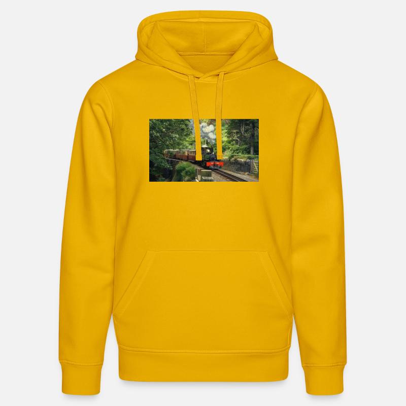 Ffestiniog Idyll - Sweat à capuche bio DRUMMER Stanley/Stella Unisexe - jaune spectre