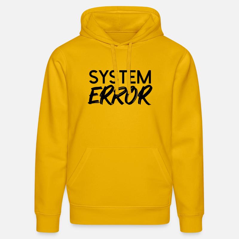 Défaillance du système - Sweat à capuche bio DRUMMER Stanley/Stella Unisexe - jaune spectre