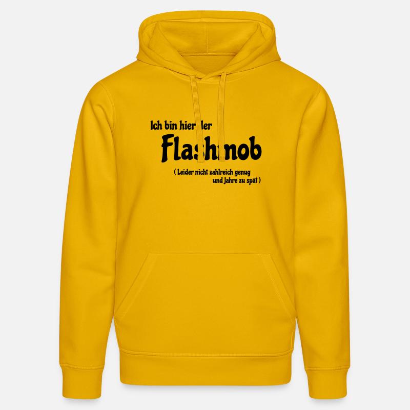 Flash mob - Sweat à capuche bio DRUMMER Stanley/Stella Unisexe - jaune spectre