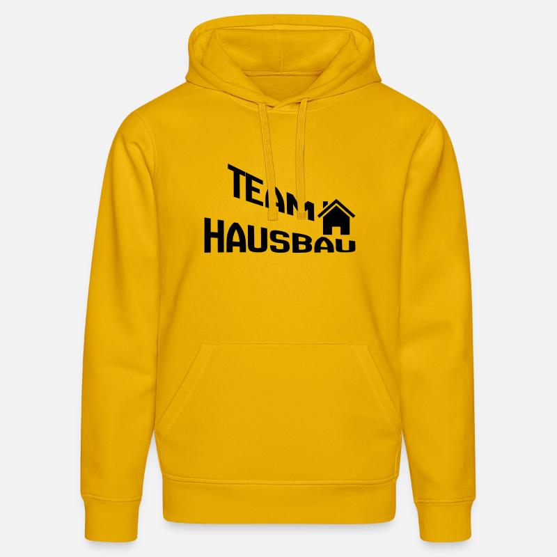 Construction de maisons d’équipe - Sweat à capuche bio DRUMMER Stanley/Stella Unisexe - jaune spectre