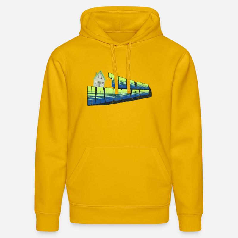 Construction de maisons d’équipe - Sweat à capuche bio DRUMMER Stanley/Stella Unisexe - jaune spectre