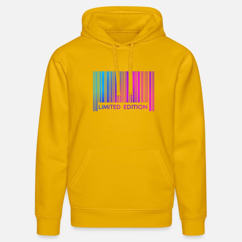 ÉDITION LIMITÉE - CODE-BARRES - Sweat à capuche bio DRUMMER Stanley/Stella Unisexe - jaune spectre