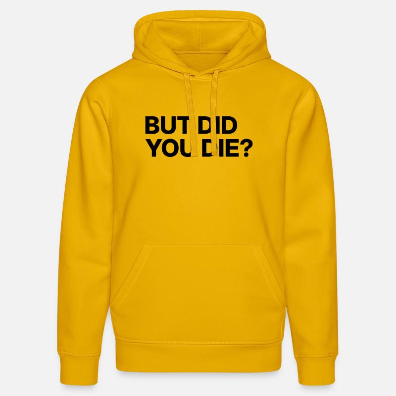 Aber bist du gestorben? - Stanley/Stella Unisex Bio-Hoodie DRUMMER - Spektralgelb