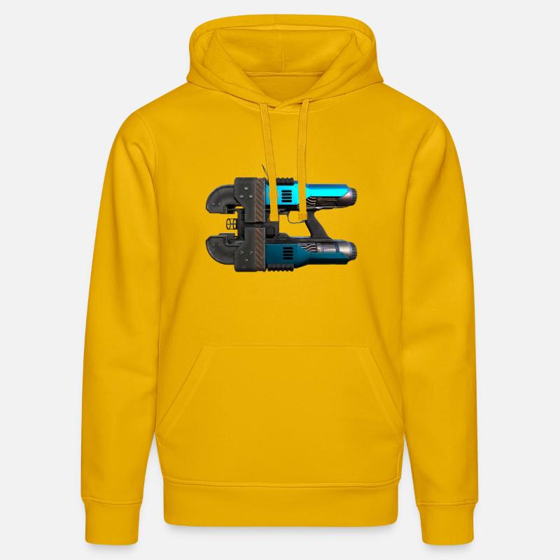 Space Drop Lasercutter - Stanley/Stella Unisex Bio-Hoodie DRUMMER  - Spektralgelb