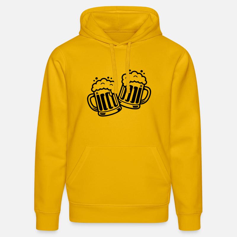 Bierkrug Prost Comic Bier - Stanley/Stella Unisex Bio-Hoodie DRUMMER  - Spektralgelb