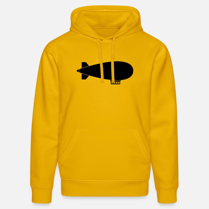 Dirigeable - Sweat à capuche bio DRUMMER Stanley/Stella Unisexe - jaune spectre