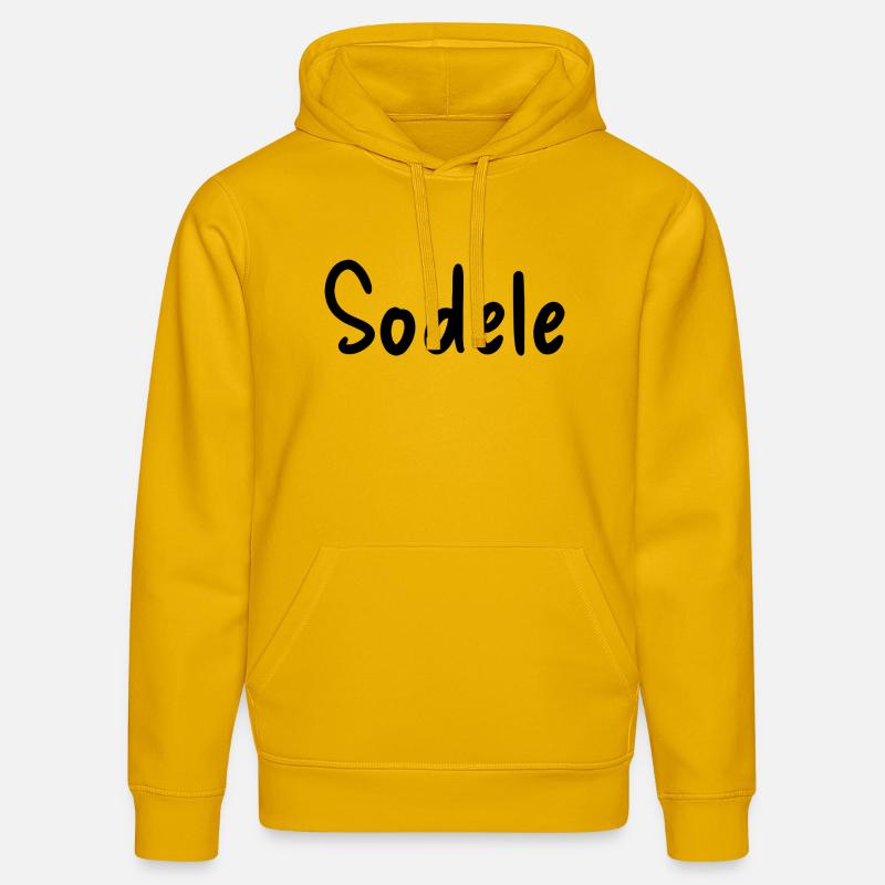 Sodele - Sweat à capuche bio DRUMMER Stanley/Stella Unisexe - jaune spectre