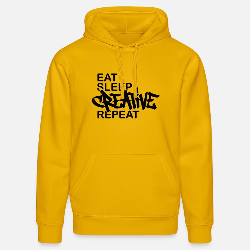 Journée du Graffiti Devise Créative - Sweat à capuche bio DRUMMER Stanley/Stella Unisexe - jaune spectre