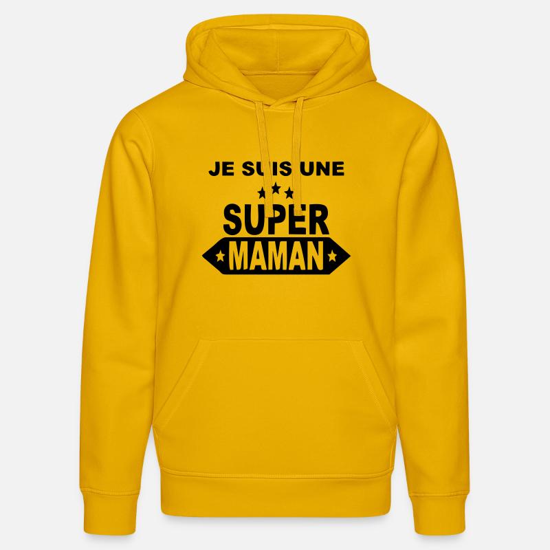 Ich bin eine großartige Mutter - Stanley/Stella Unisex Bio-Hoodie DRUMMER  - Spektralgelb