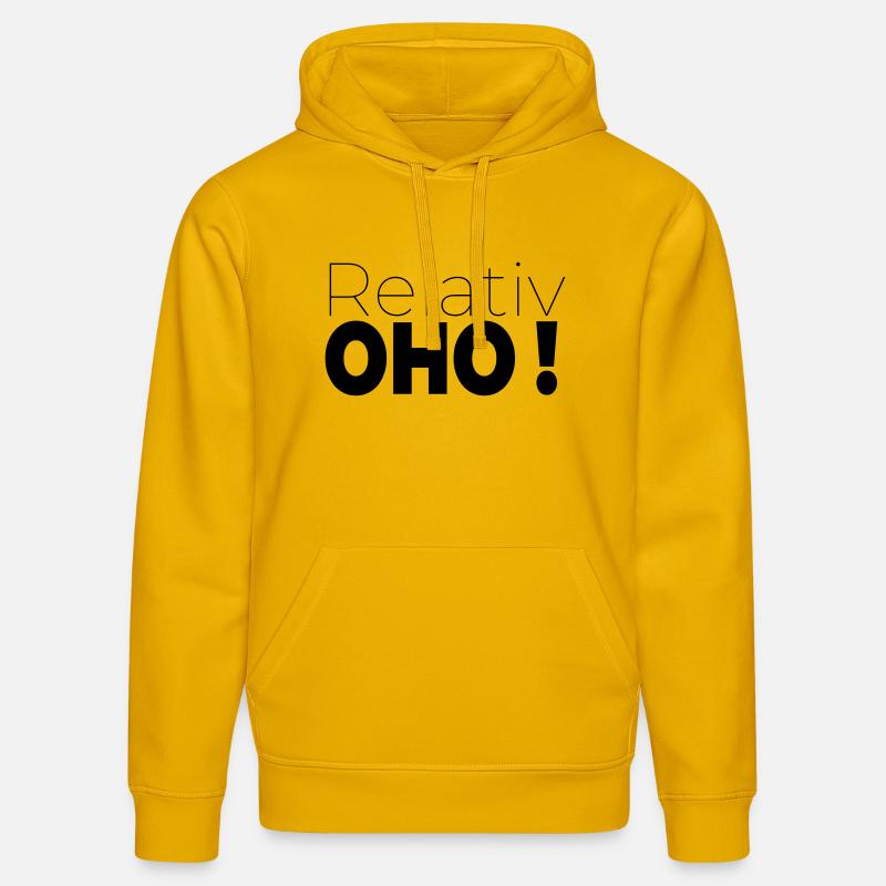 Relativement oho - Sweat à capuche bio DRUMMER Stanley/Stella Unisexe - jaune spectre