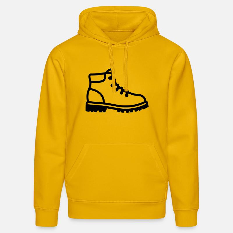 Profil de chaussures de randonnée - Sweat à capuche bio DRUMMER Stanley/Stella Unisexe - jaune spectre