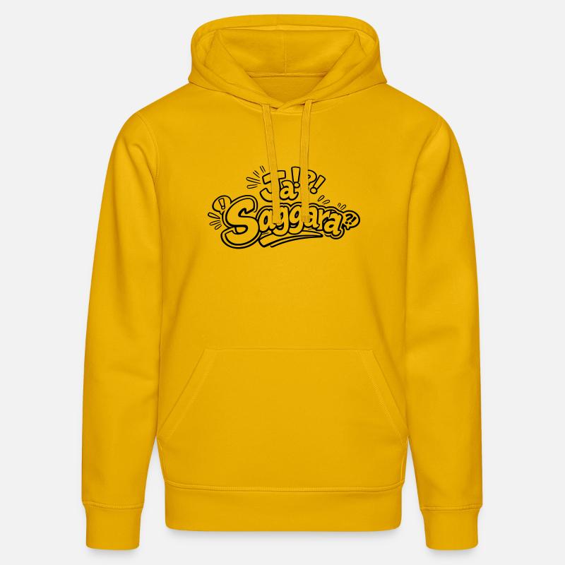 Ja Saggara - Sweat à capuche bio DRUMMER Stanley/Stella Unisexe - jaune spectre