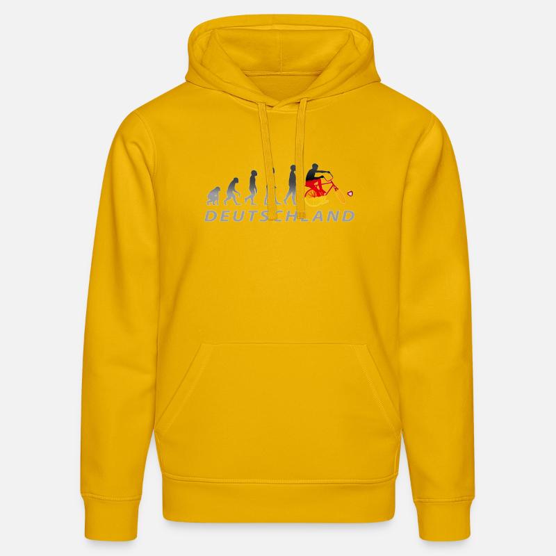 Cyclisme, Cyclball, Cyclisme en salle, Évolution - Sweat à capuche bio DRUMMER Stanley/Stella Unisexe - jaune spectre