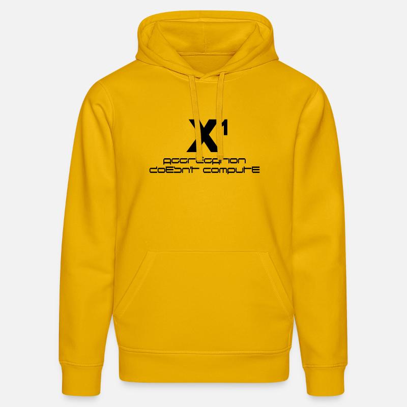 X hoch eins – aggregation doesn't compute - Stanley/Stella Unisex Bio-Hoodie DRUMMER  - Spektralgelb