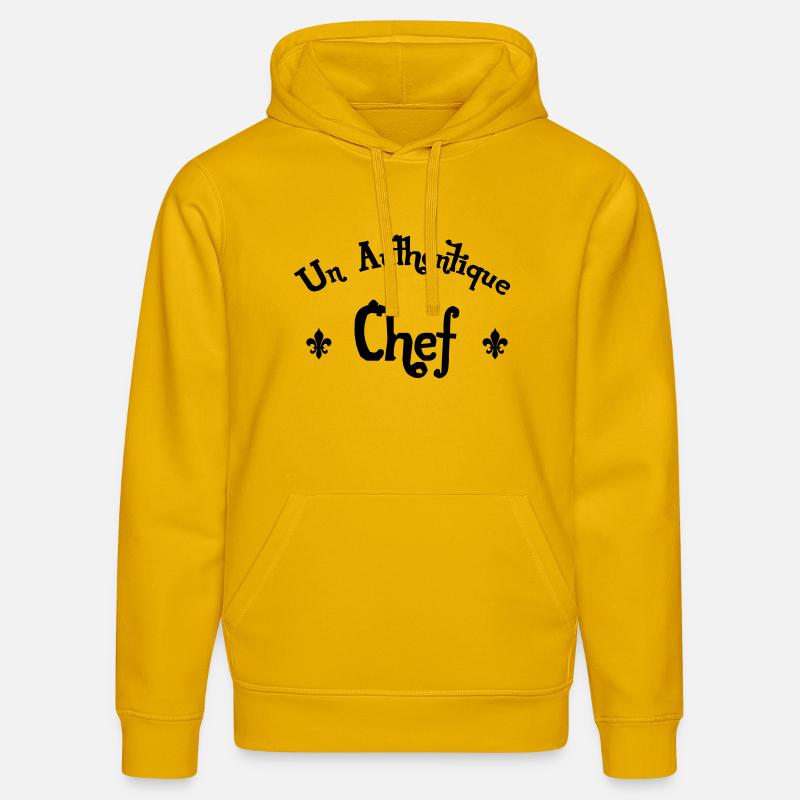 Authentique Chef - Sweat à capuche bio DRUMMER Stanley/Stella Unisexe - jaune spectre