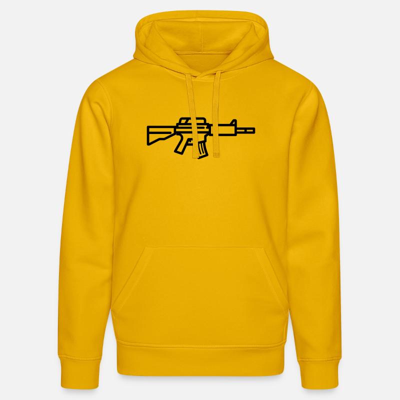 mitraillette - Sweat à capuche bio DRUMMER Stanley/Stella Unisexe - jaune spectre