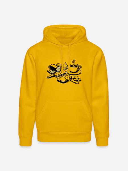 meal - Stanley/Stella DRUMMER Unisex Organic Hoodie - spectra yellow