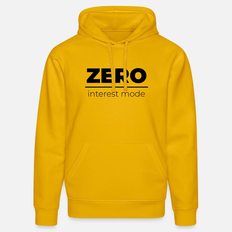 Mode Zéro Intérêt | Énoncé minimal - Sweat à capuche bio DRUMMER Stanley/Stella Unisexe - jaune spectre