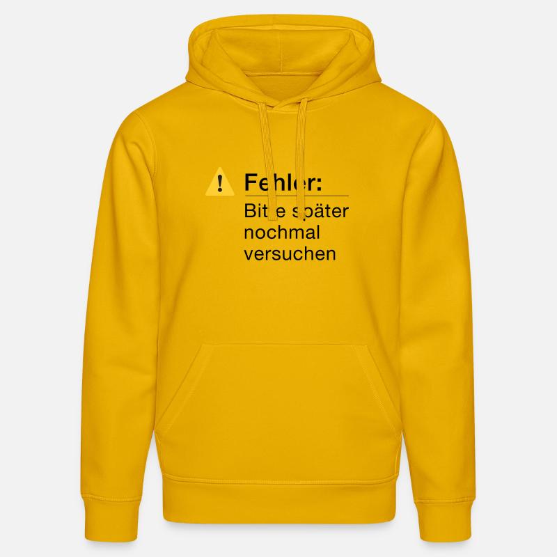 Fehler: Bitte noch einmal versuchen, Informatik - Stanley/Stella Unisex Bio-Hoodie DRUMMER  - Spektralgelb