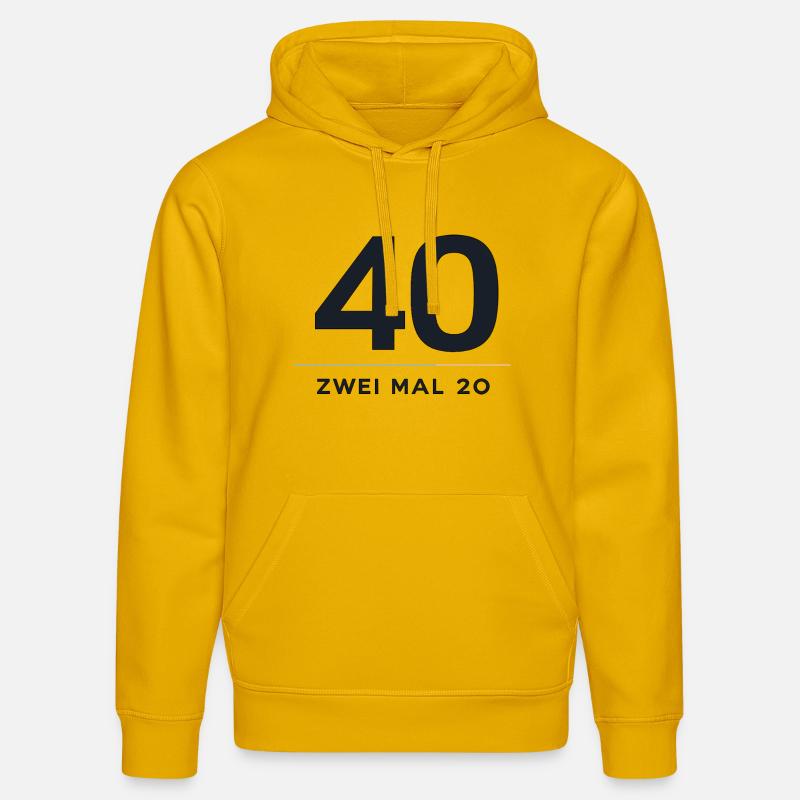 40 ans de conception Twice 20 - Sweat à capuche bio DRUMMER Stanley/Stella Unisexe - jaune spectre