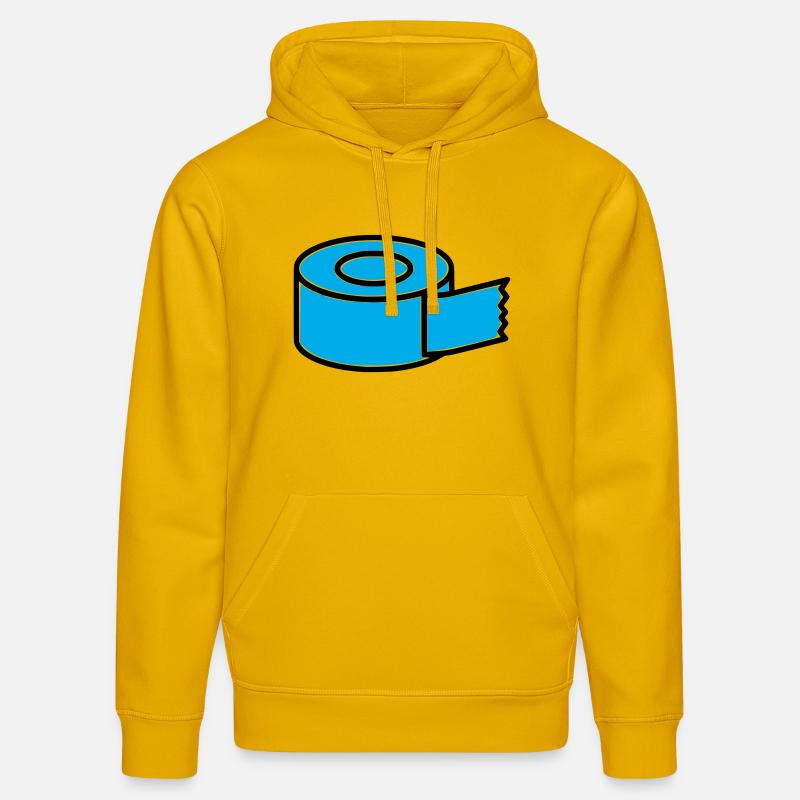 Tape Roll Comic - Sweat à capuche bio DRUMMER Stanley/Stella Unisexe - jaune spectre