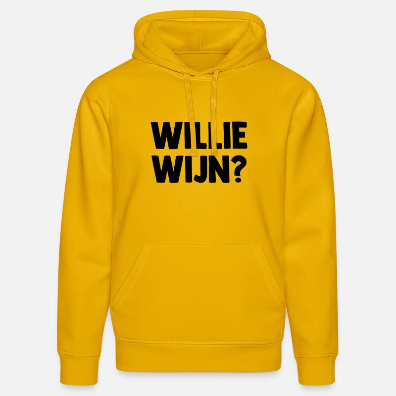 Willie Wijn ? - Pays-Bas Pays-Bas - Sweat à capuche bio DRUMMER Stanley/Stella Unisexe - jaune spectre