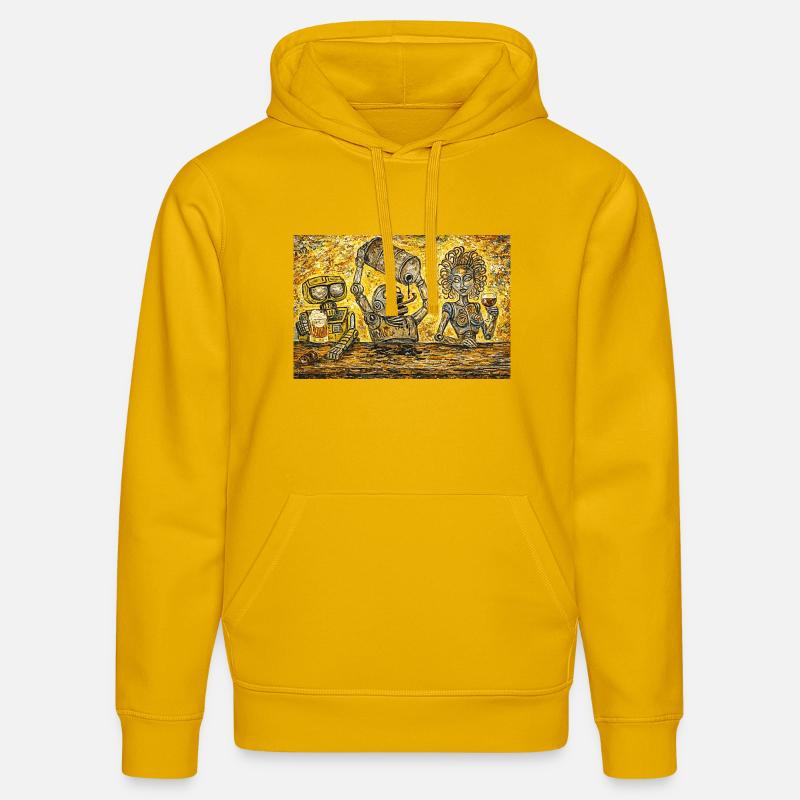 Barre de vis perdues - Sweat à capuche bio DRUMMER Stanley/Stella Unisexe - jaune spectre