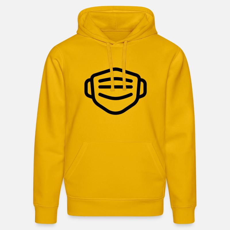 masque - Sweat à capuche bio DRUMMER Stanley/Stella Unisexe - jaune spectre