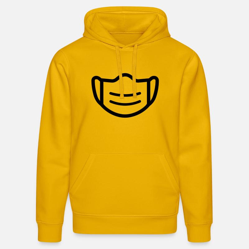 masque - Sweat à capuche bio DRUMMER Stanley/Stella Unisexe - jaune spectre