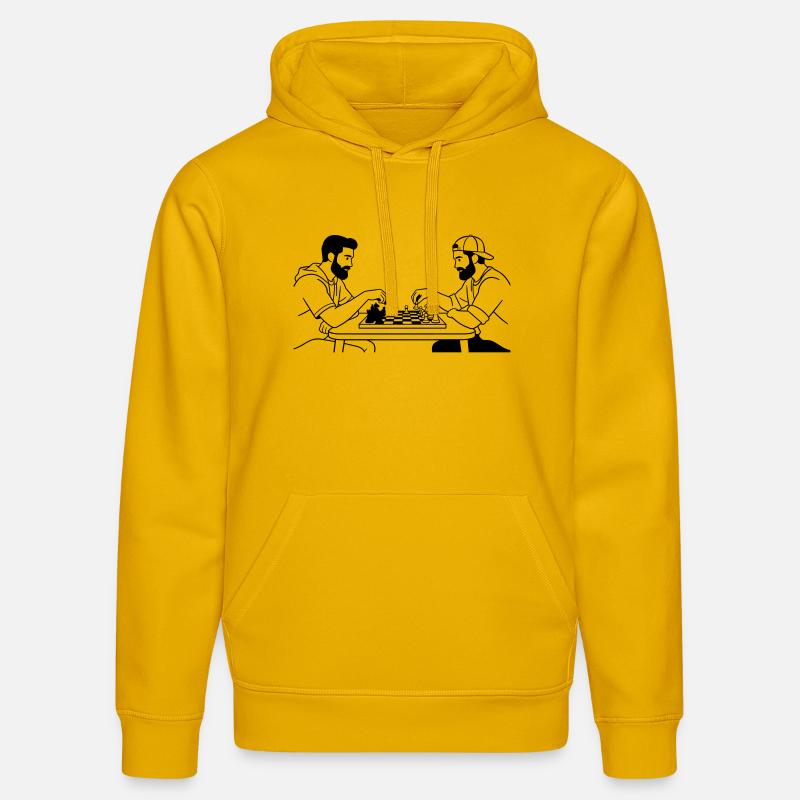 échecs - Sweat à capuche bio DRUMMER Stanley/Stella Unisexe - jaune spectre
