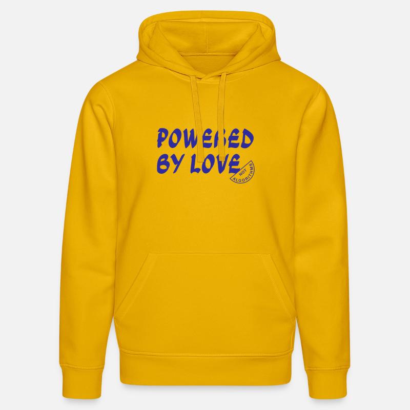Angetrieben von Love Not Algorithms - Stanley/Stella Unisex Bio-Hoodie DRUMMER  - Spektralgelb