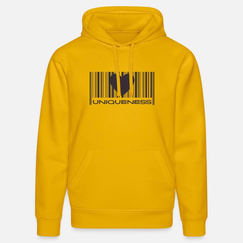 Unicité - Sweat à capuche bio DRUMMER Stanley/Stella Unisexe - jaune spectre