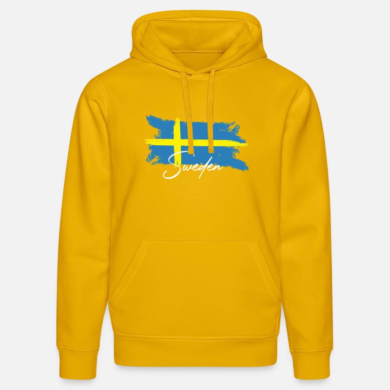 Suède, Scandinavie - Sweat à capuche bio DRUMMER Stanley/Stella Unisexe - jaune spectre