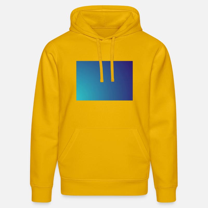 Gradient cyan-violet en cercle - Sweat à capuche bio DRUMMER Stanley/Stella Unisexe - jaune spectre