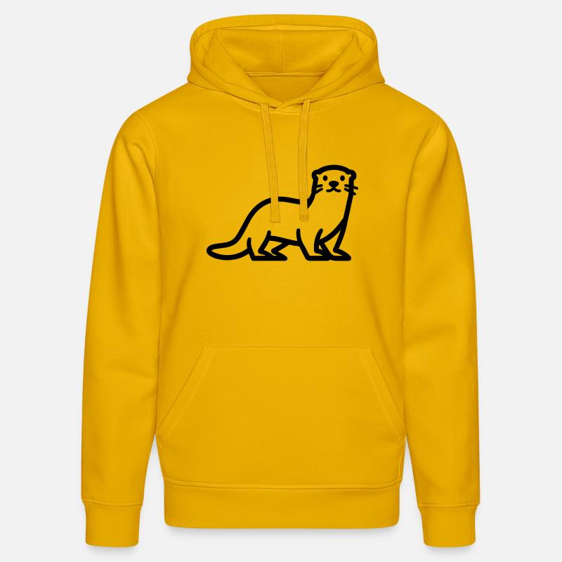 loutre - Sweat à capuche bio DRUMMER Stanley/Stella Unisexe - jaune spectre