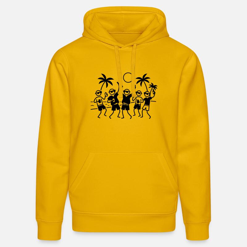 Party Group Beach - Sweat à capuche bio DRUMMER Stanley/Stella Unisexe - jaune spectre