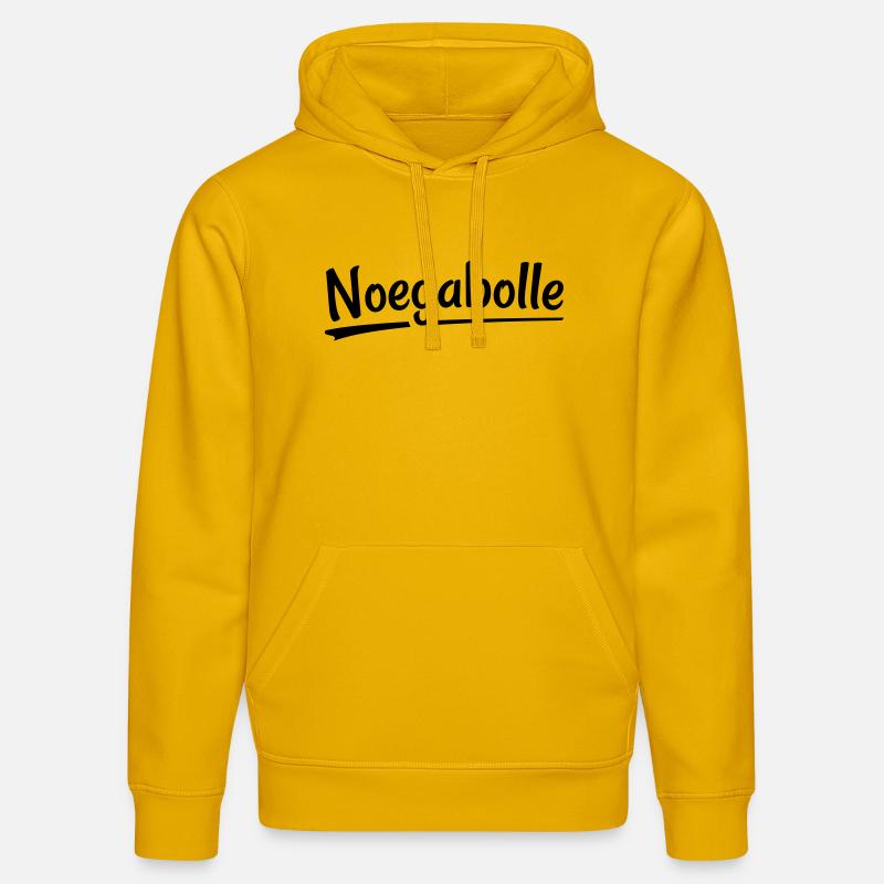 Noegabolle- Dialecte anversois - Sweat à capuche bio DRUMMER Stanley/Stella Unisexe - jaune spectre