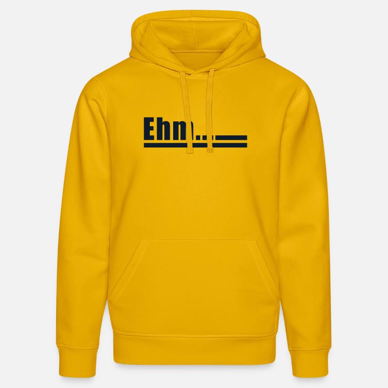 Déclaration Ehm - Sweat à capuche bio DRUMMER Stanley/Stella Unisexe - jaune spectre