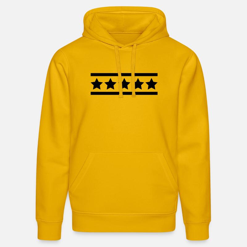 sterne_symbol - Sweat à capuche bio DRUMMER Stanley/Stella Unisexe - jaune spectre