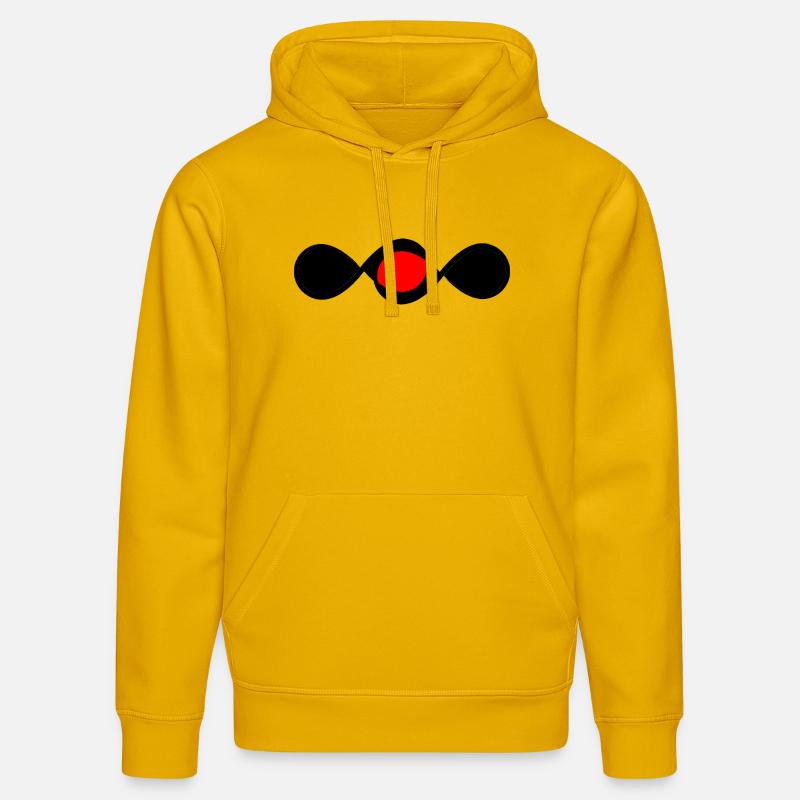 Projecteur Red Infinity - Sweat à capuche bio DRUMMER Stanley/Stella Unisexe - jaune spectre
