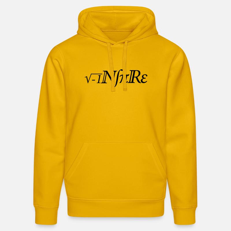 Math Inspire - Sweat à capuche bio DRUMMER Stanley/Stella Unisexe - jaune spectre