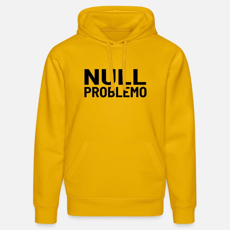 Zero problem, no problem - Stanley/Stella DRUMMER Unisex Organic Hoodie - spectra yellow