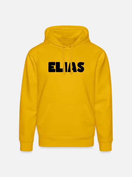 Elias Name - Stanley/Stella DRUMMER Unisex Organic Hoodie - spectra yellow
