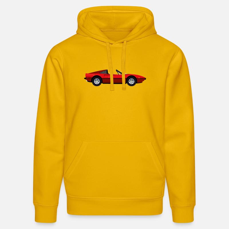 VOITURE DE SPORT ROUGE - Sweat à capuche bio DRUMMER Stanley/Stella Unisexe - jaune spectre