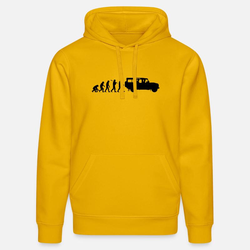 Defender 110 Évolution - Sweat à capuche bio DRUMMER Stanley/Stella Unisexe - jaune spectre